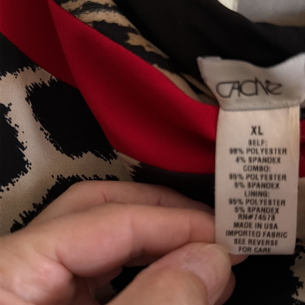 NWT- Cache’ Sexy Animal Print Dress-XL - Picture 4 of 4